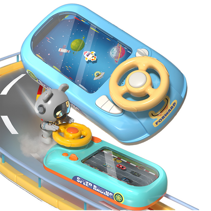 Interactive Racing Simulator – Steering Wheel Adventure Game Console