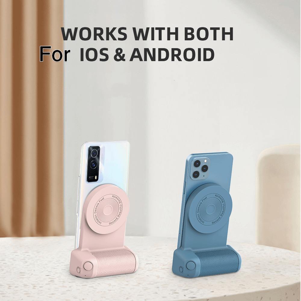 Magnetic Bluetooth Selfie Grip with Remote Control