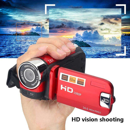 Câmara de Vídeo Digital Full HD 1080p com Ecrã Rotativo