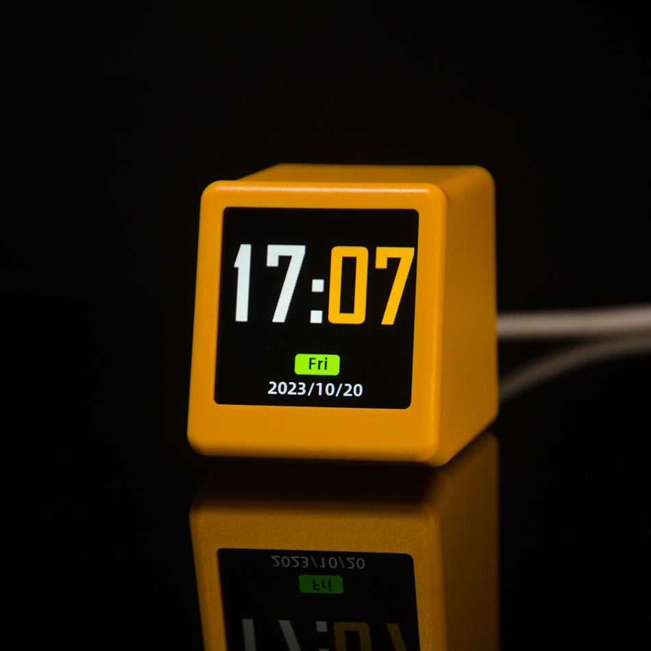 Reloj despertador inteligente con Wi-Fi, pantalla de clima y animación GIF