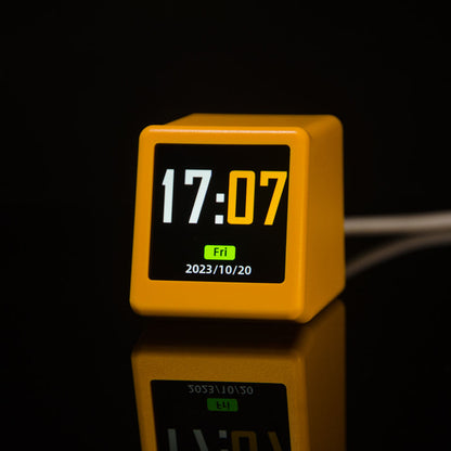 Reloj despertador inteligente con Wi-Fi, pantalla de clima y animación GIF