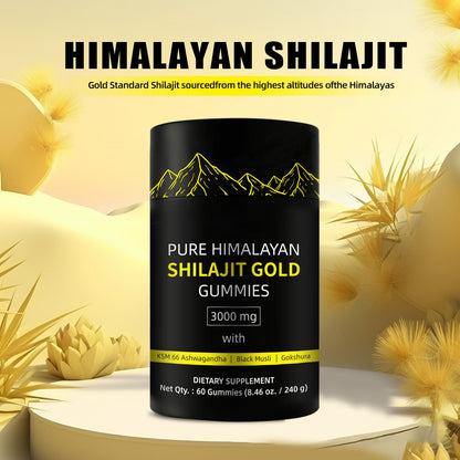 Gomitas orgánicas de Shilajit del Himalaya