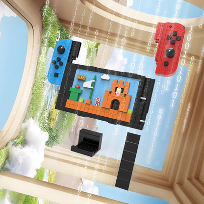 DIY Handheld Gaming Console MOC Building Block Set – Creative Switch Model Toy – Unique Gift for Gamers & Kids
