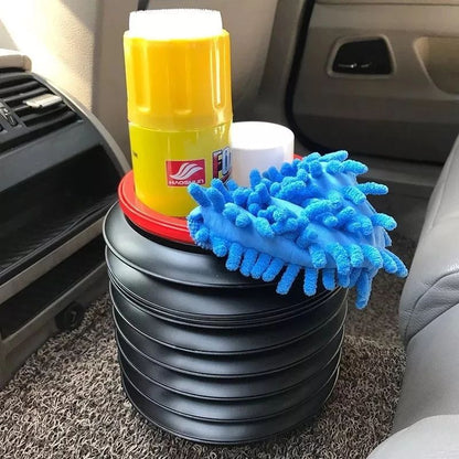 Folding Car Bucket & Trash Can - Waterproof Multifunctional Car Bucket