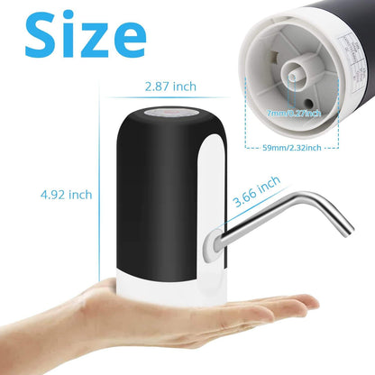 Dispensador de bomba de agua recargable por USB para botella