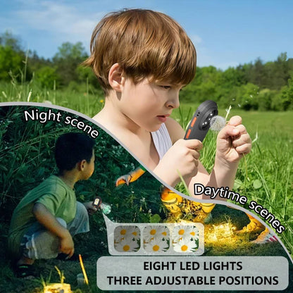 2-in-1 Handheld Digital Microscope & Kids' Camera – Portable USB STEM Learning Toy for Nature & Science