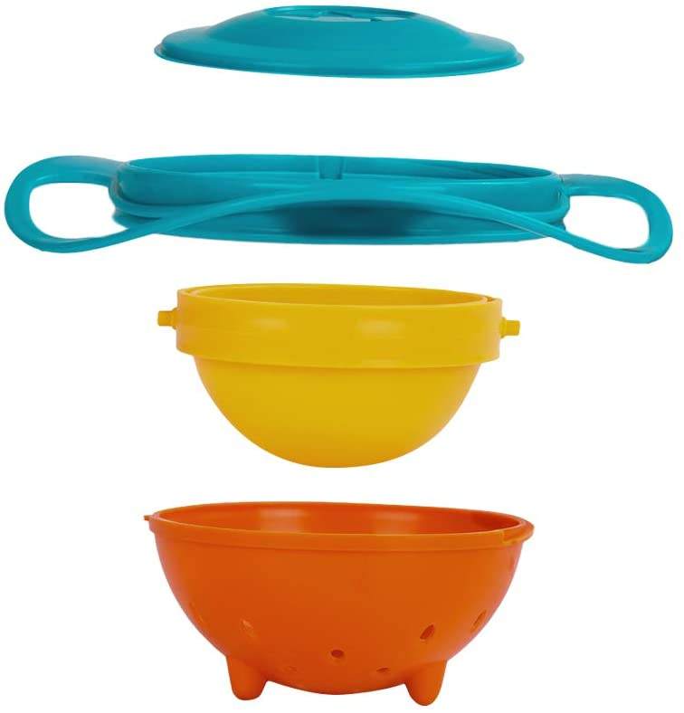Magic Gyro Bowl for Kids – 360° Rotating Spill-Proof Baby Feeding Bowl with Lid – BPA-Free Snack Dish