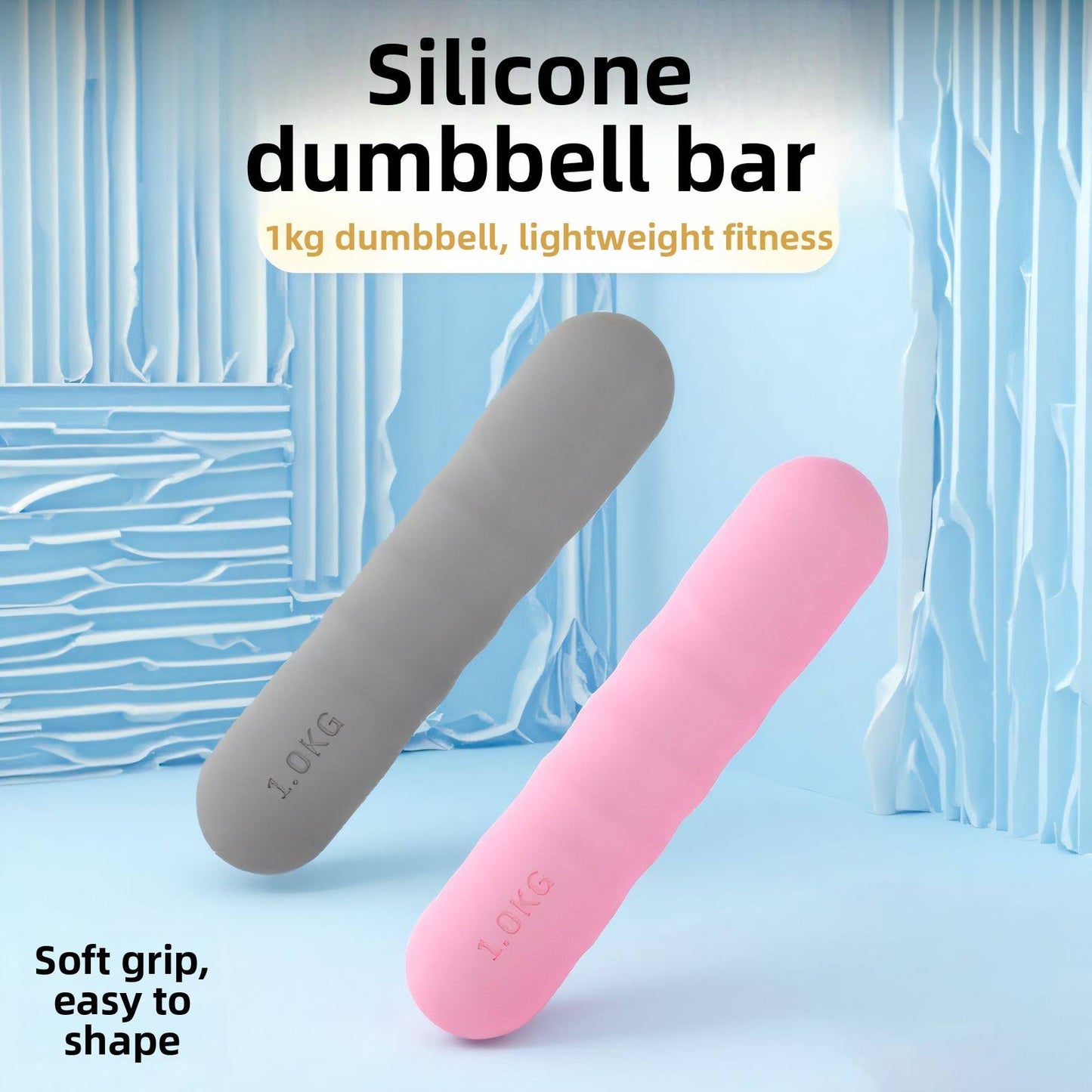 Mancuernas de silicona antideslizantes premium