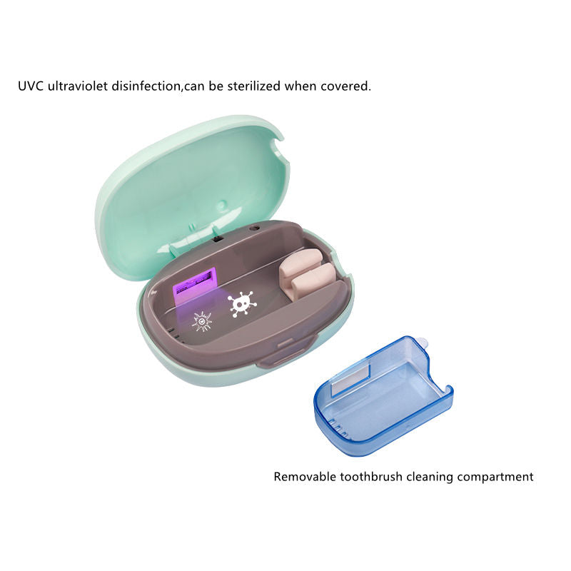 Estojo Esterilizador de Escova de Dentes UVC Recarregável por USB