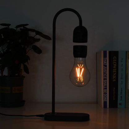 Candeeiro de Secretária Minimalista com Lâmpada Exposta