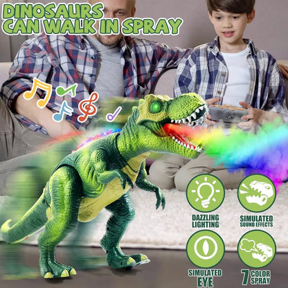 Fire-Breathing Dinosaur Toy – Walking, Roaring, Light-Up Action Figure