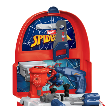 Mochila de Ferramentas Homem-Aranha – Kit de Ferramentas de 18 Peças