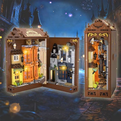Set de bloques de construcción navideños con luces LED – Juguete creativo de ensamblaje DIY para niños
