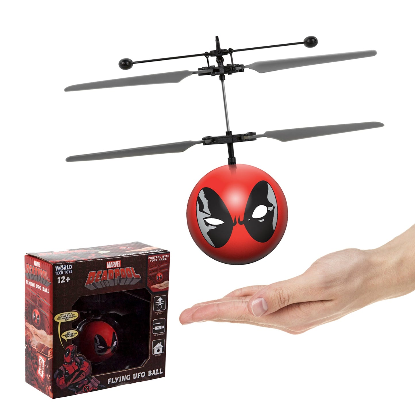 Marvel X-Men Deadpool Helicóptero IR UFO Ball