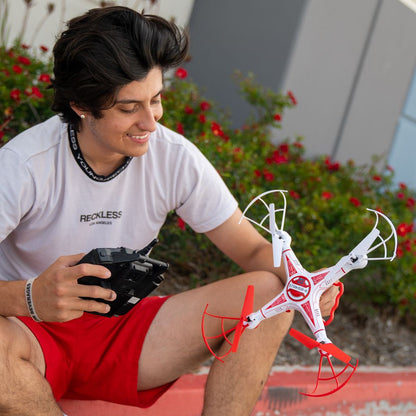 Dron Striker-X HD con cámara – Cuadricóptero teledirigido de 2.4GHz con captura de video y fotos en HD