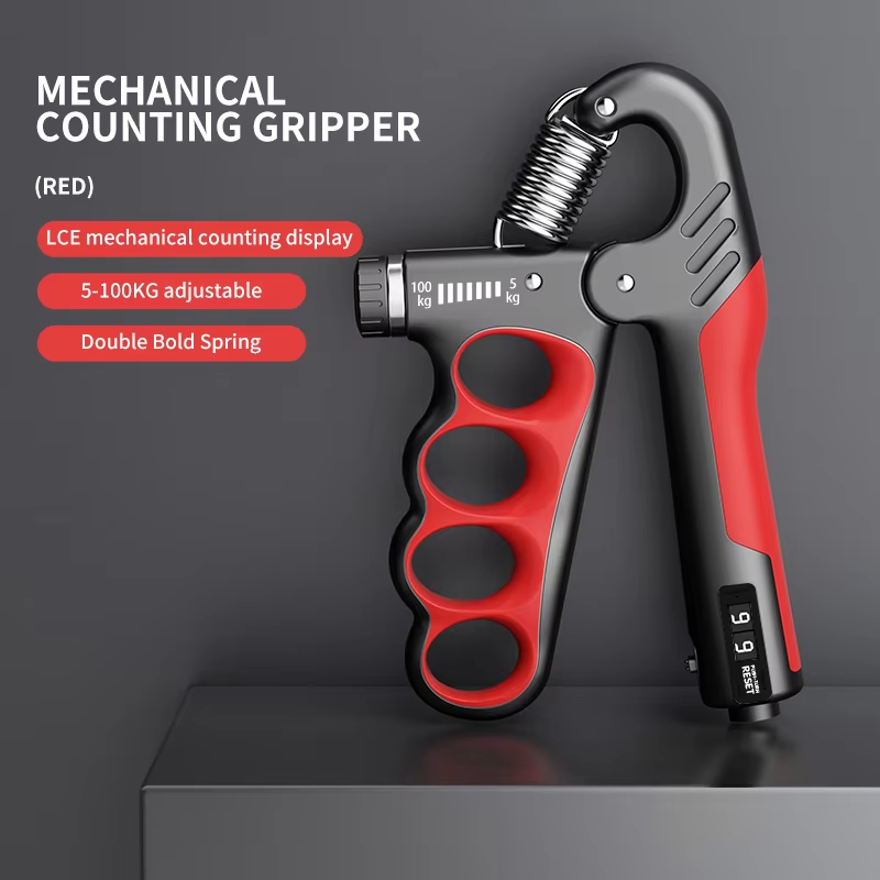Adjustable Hand Grip Strengthener. Portable Resistance Forearm Trainer & Finger Exerciser for Athletes, Musicians & Rehab