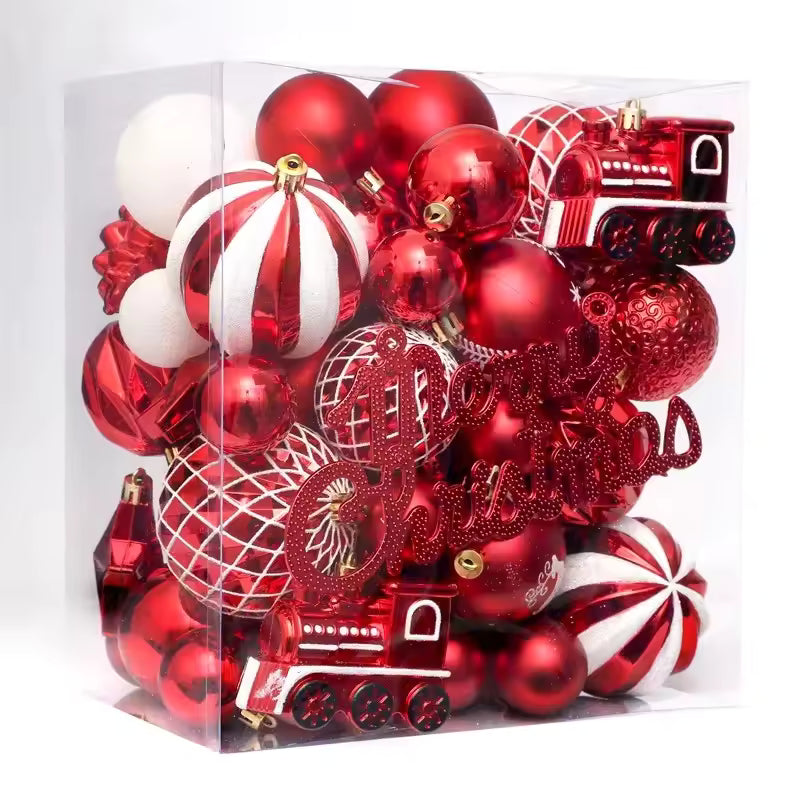 Enfeites de Natal para Pendurar – Conjunto de Bolas Coloridas de 6 cm