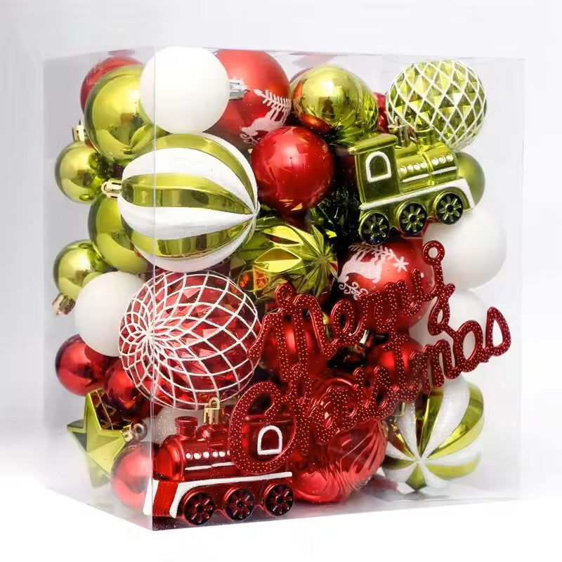 Enfeites de Natal para Pendurar – Conjunto de Bolas Coloridas de 6 cm