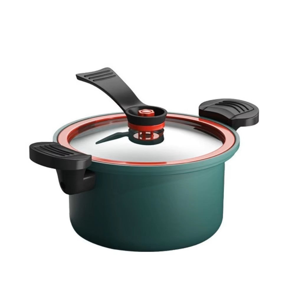 Olla Guisera Antiadherente de Micro-Presión de 3.5L – Olla Universal para Sopas y Carnes