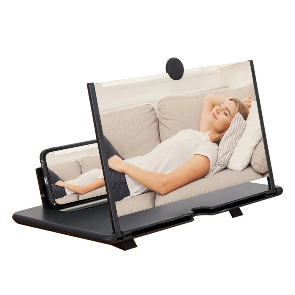 11-Inch 3D Mobile Phone Screen Magnifier with Folding Stand