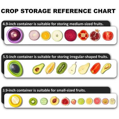 Contenedores Reutilizables para Frutas y Verduras para Refrigerador