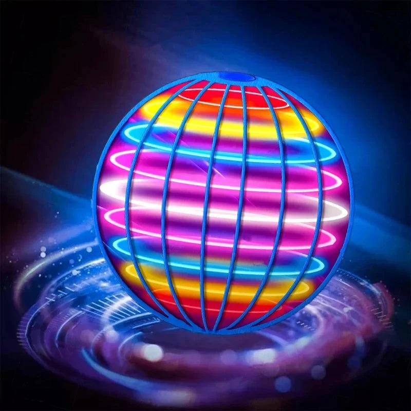 Bumerán Volador Ovni Giratorio – Bola Flotante LED 360° Controlada con la Mano