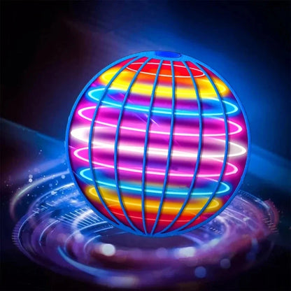 Bumerán Volador Ovni Giratorio – Bola Flotante LED 360° Controlada con la Mano
