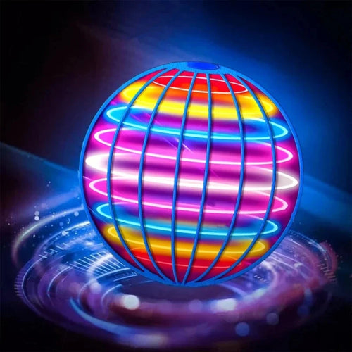 Bumerán Volador Ovni Giratorio – Bola Flotante LED 360° Controlada con la Mano