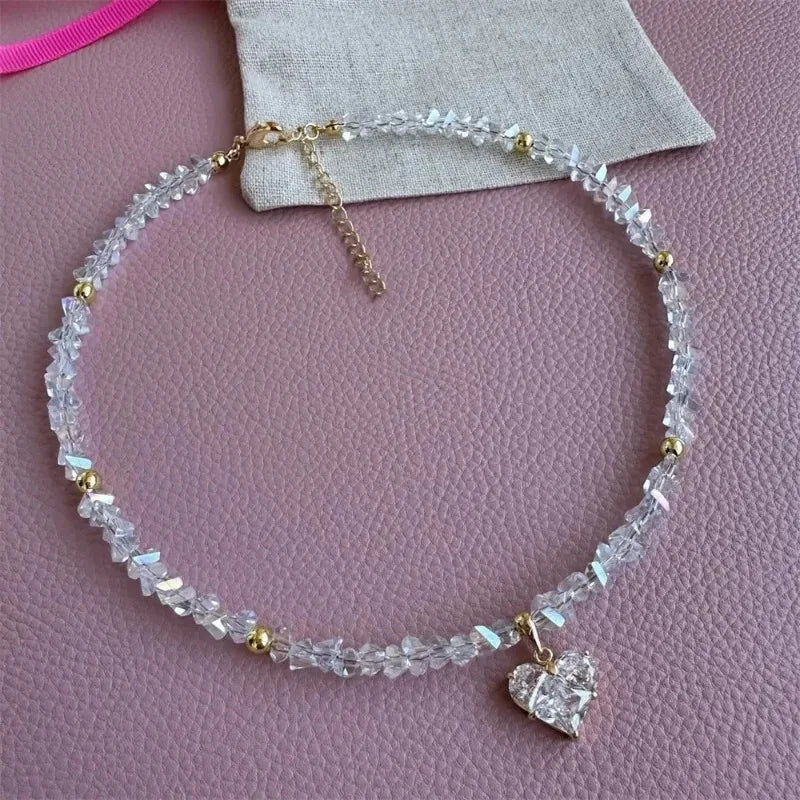 Collar de circonitas Corazón de Cristal
