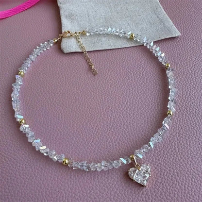 Collar de circonitas Corazón de Cristal