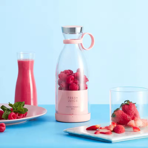 Minibatidora portátil y botella para zumos – Carga inalámbrica USB