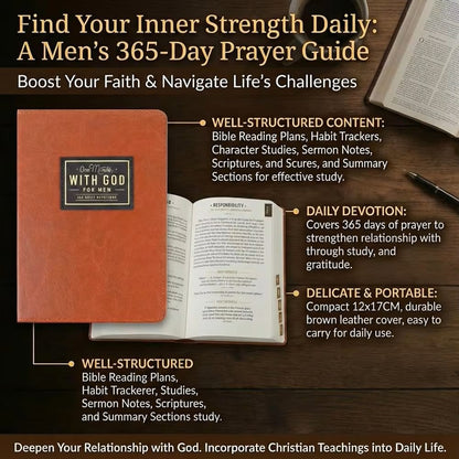 One Minute With God: 365-Day Daily Prayer Book for Men