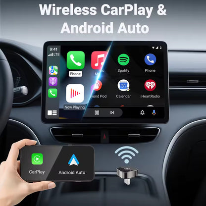 2-in-1 Universal Wireless Car Adapter