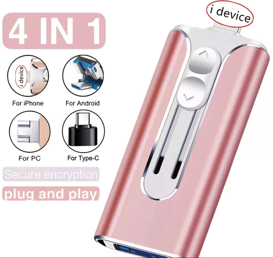 Pen Drive Universal 2-em-1 de Alta Velocidade para iOS