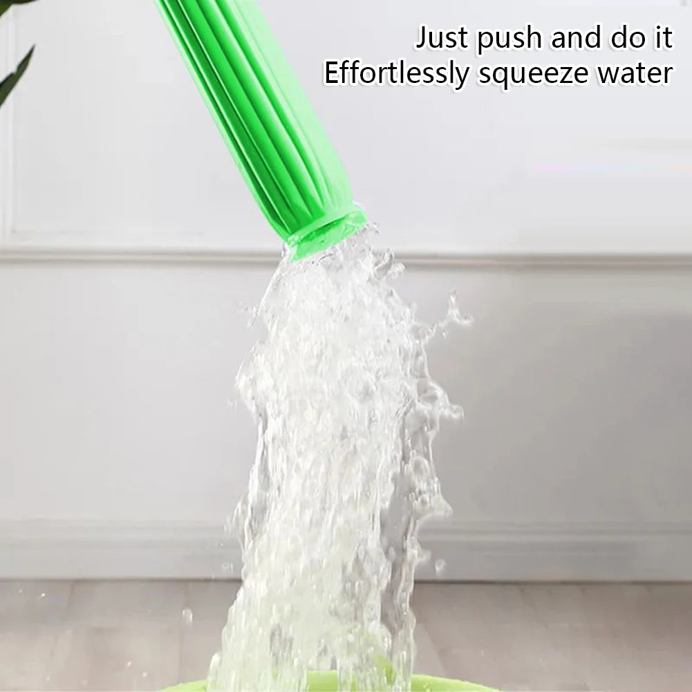 Hands-Free Rotating Microfiber Floor Mop