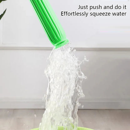 Hands-Free Rotating Microfiber Floor Mop