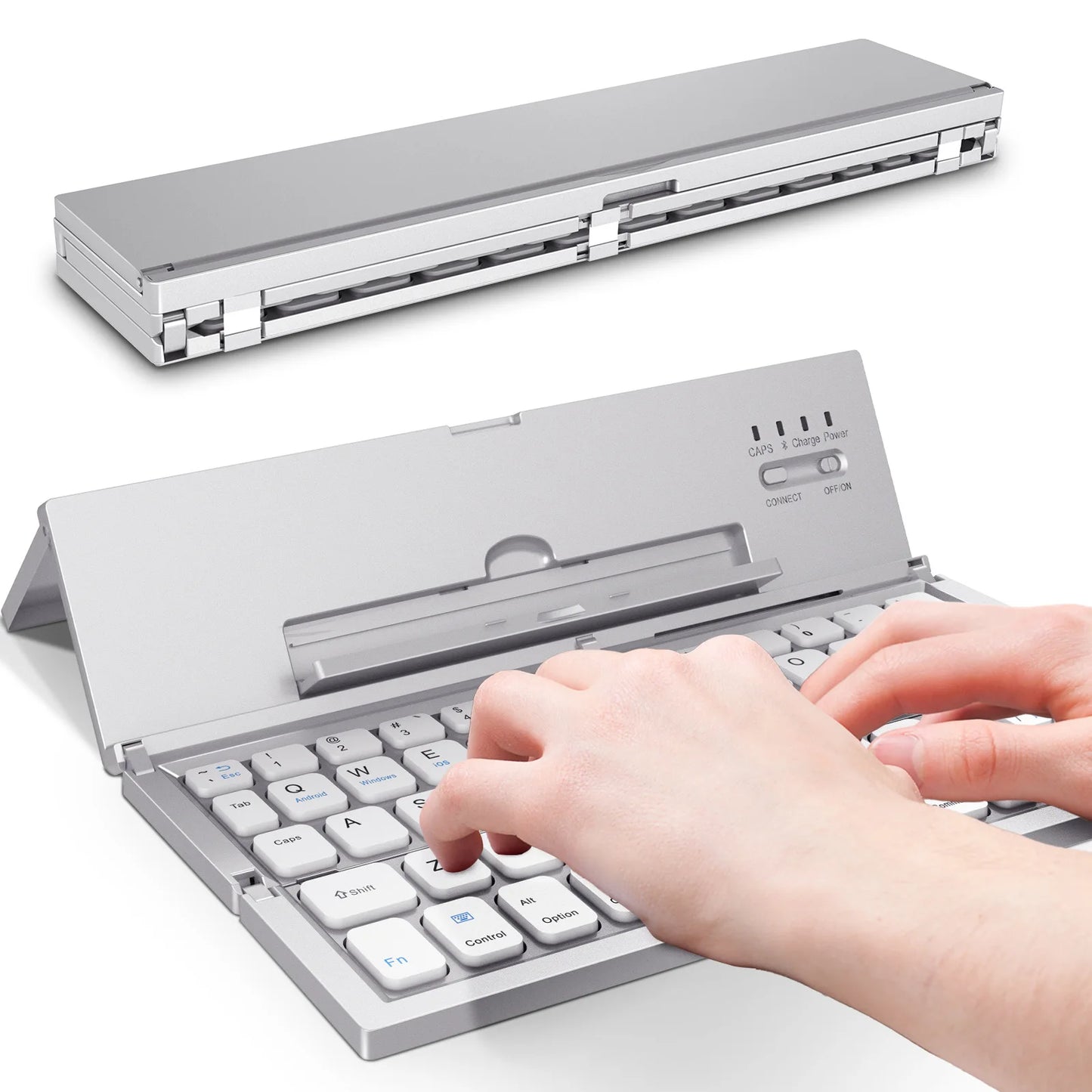 Teclado Bluetooth inalámbrico plegable ultrafino