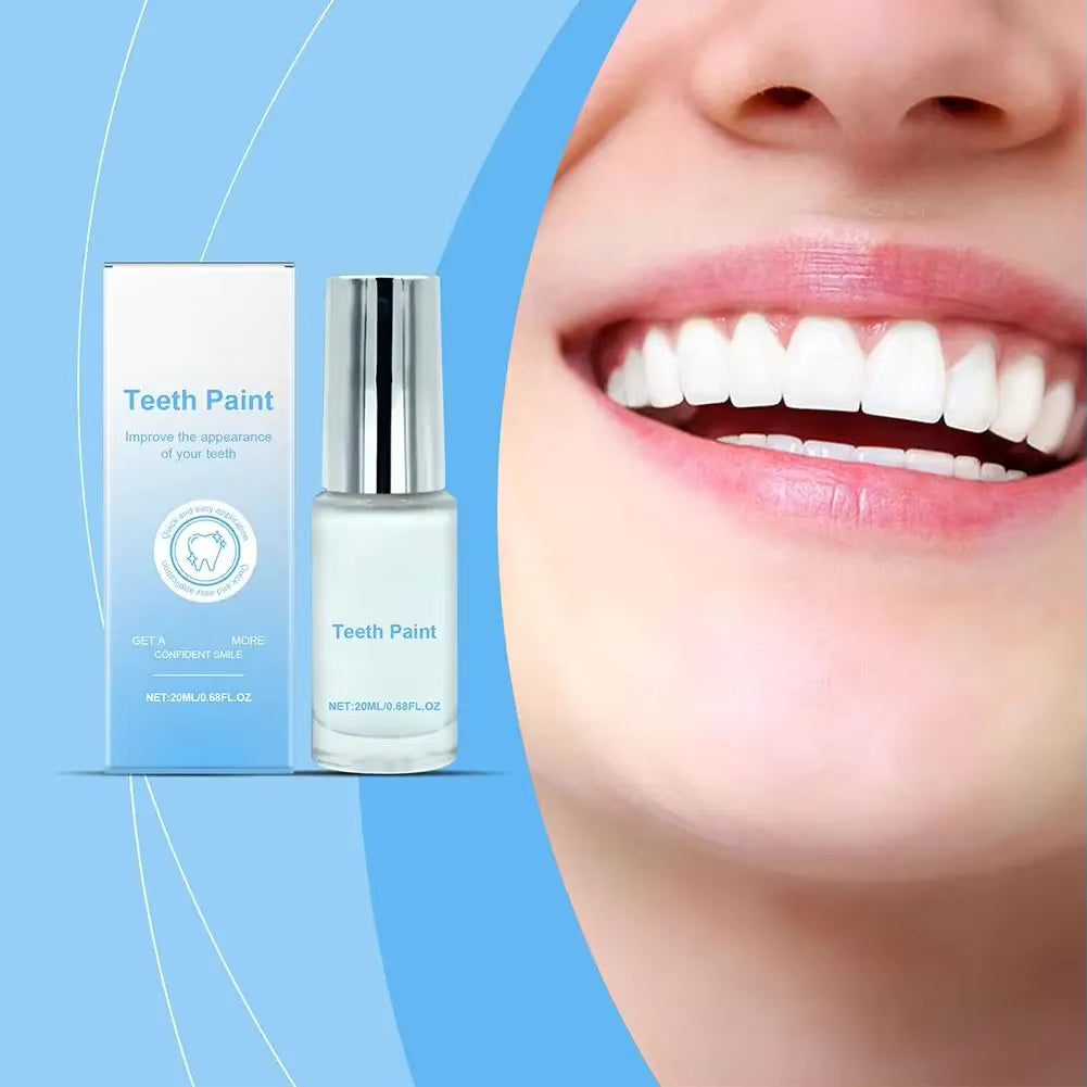 Pintura Branqueadora Instantânea para Dentes – Polimento Dentário Profissional de 20ml para Branqueamento Imediato