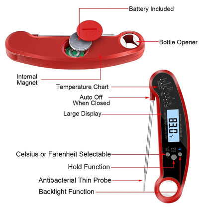 Instant-Read Digital Food Thermometer