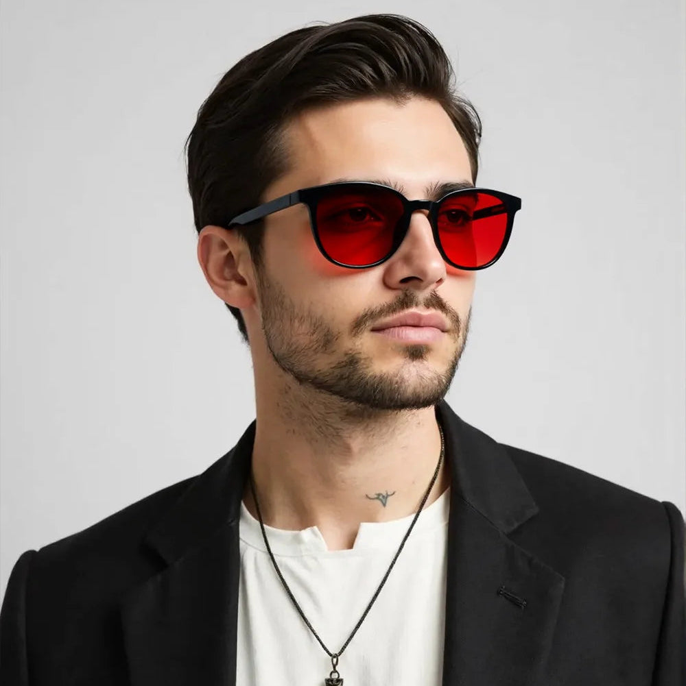 Gafas de luz azul con tinte oscuro