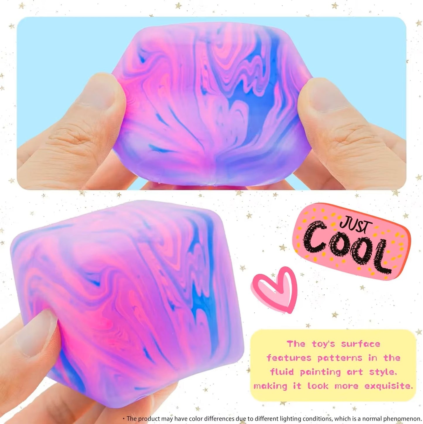 NeeDoh Soft Ice Cube Stress Toy - Gel-Filled Sensory Fidget