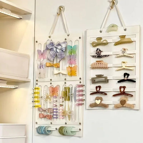 Organizador de accesorios para el cabello de pared