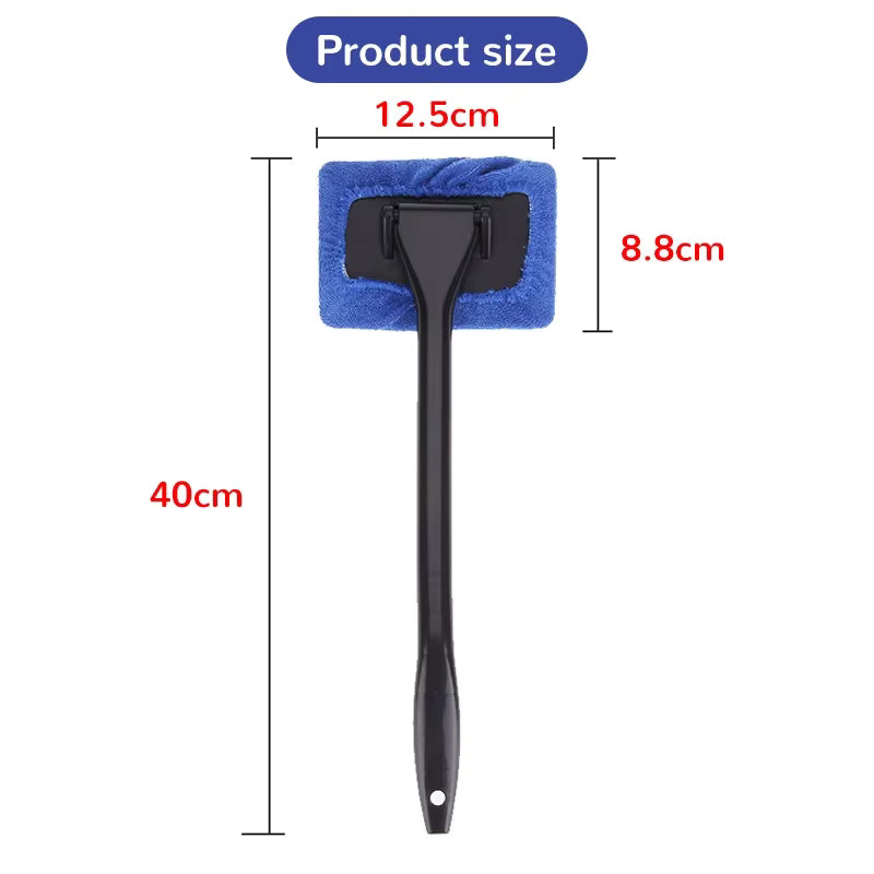 Long-Handled Windshield Cleaning Tool – Extendable Microfiber Glass Washer