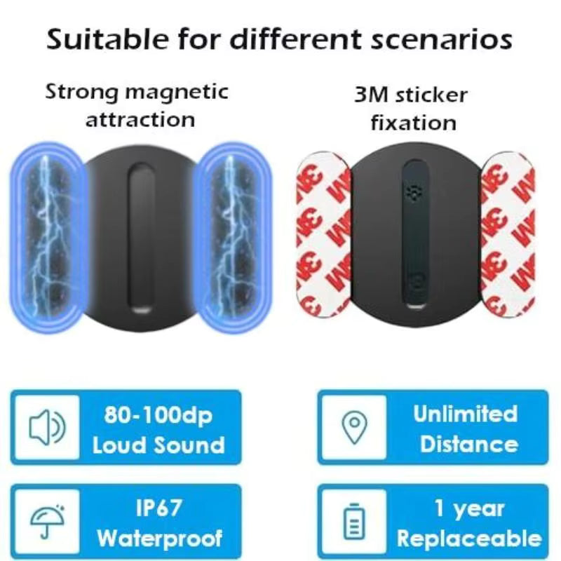 Mini Localizador GPS Inteligente – Compatível com a Rede "Encontrar" da Apple