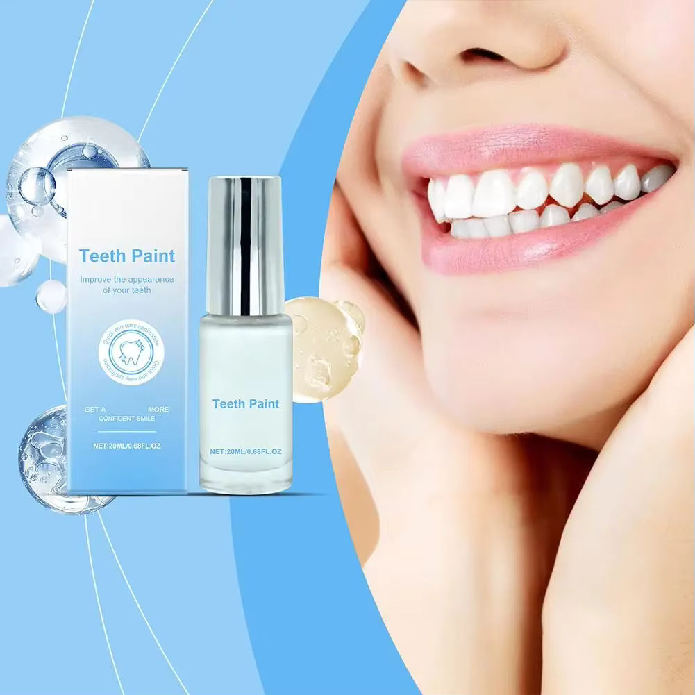Pintura Branqueadora Instantânea para Dentes – Polimento Dentário Profissional de 20ml para Branqueamento Imediato