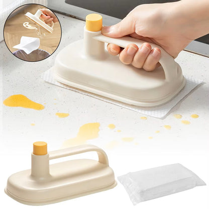 Magic Kitchen Sponge Wipe with Replaceable Pads – Multi-Surface Decontamination Cleaning Brush for Bathroom, Glass, and Walls