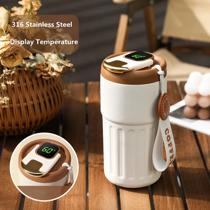 Smart LED Temperature Display Vacuum Bottle (450ml)