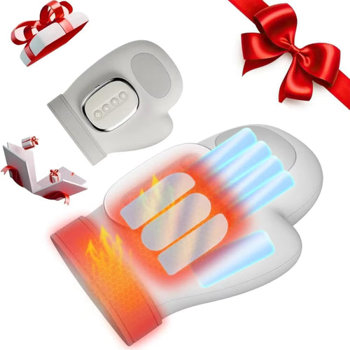 Electric Heat Compression Hand Massager – Cordless 3-Level Air Compression & Heated Therapy