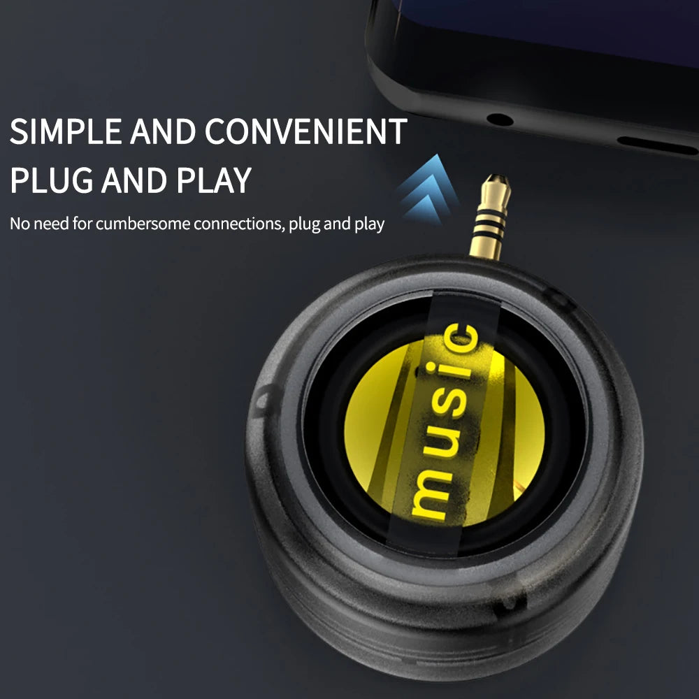 Portable Mini Speaker – 3.5mm Plug-In