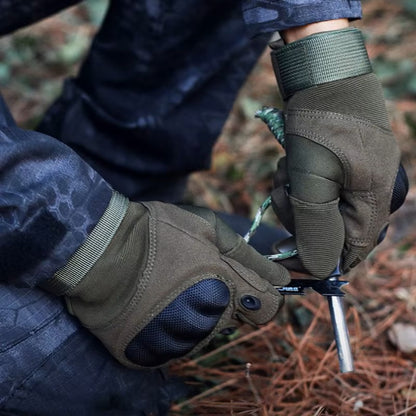 Heavy-Duty Tactical Work Gloves – Impact Resistant Hard Knuckle Protection